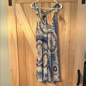 Apt. 9 Blue and White Tie-Dye Swim Coverup